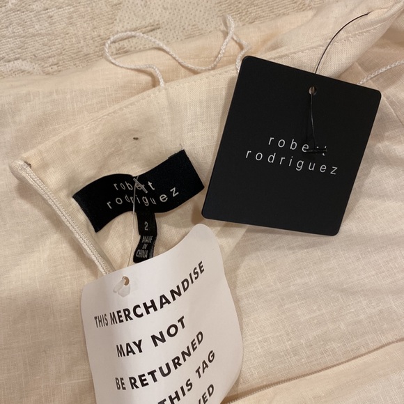 NWT. Robert Rodriguez. Linen halter top - Picture 7 of 9